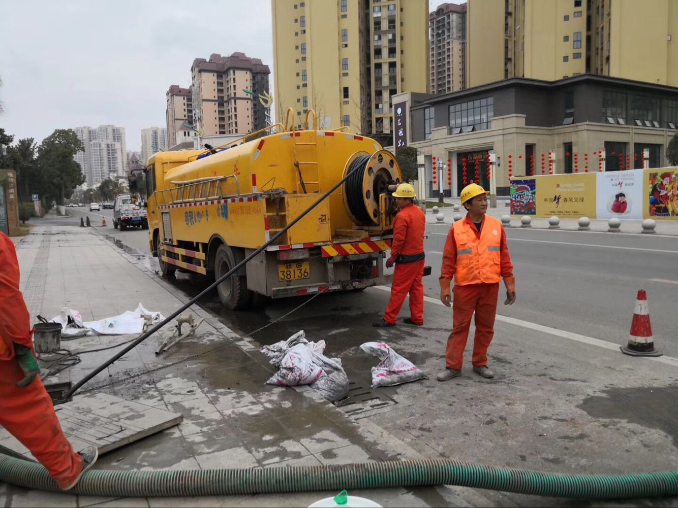 两当排污管道清淤-管道清洗
